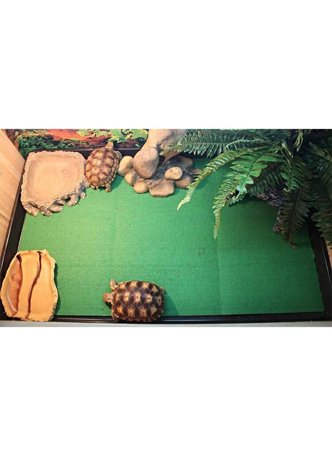 NomoyPet سجادة الزواحف تررم الركيزة بطانة موئل الحيوانات الأليفة الفراش حصيرة خضراء ناعمة لسحالي التنين الملتحي أبو بريص الحرباء السلاحف الإغوانا الثعابين - Image 5